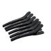 Black Comb hair clip straight clips made of carbon hairdressing requirement - hair clips hair clips for hairdresser hair clips clips hair cut - 6 pieces black 12 cm