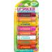 Lip Smacker Flavored Lip Balm Tropic Fever Pack of 8 Passion Fruit Peach Breezey-Teazey Pina Colada Grapefruit Coca Cabana Tangerine Mango Clear 1.12 Ounce (Pack of 8) Tropical Fever