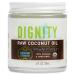 Dignity Coconuts Raw Coconut Oil - 100% Organic Unrefined Coconut Oil - 4 fl oz Glass Jar - Centrifuge Extracted 4 Fl Oz (Pack of 1)