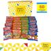 Haribo Sweets Hamper Gift Box - 50 Mini Bags | Supermix, Starmix, Tangfastic, Strawbs | Kids Party Bag Fillers - Buy Online on GoSupps.com