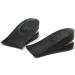SINY 2-Layer Shoe Insoles Height Increase Taller Pad Air Cushion for Men Women Black Lift Kit 5cm 2 inches