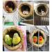 2Pcs Handmade Birdcage Straw Birdhouse for Lucky Birds - Natural Fiber Simulation Nest for Resting and Breeding - Provides Shelter and Hideaway from Predators and Cold Weather - Buy Online on GoSupps.com