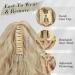 BARSDAR 18'' Curly Wavy Blonde Claw Clip Ponytail Extension - Synthetic Multi-Layered Ponytail Hairpiece for Women - 18 Inch Light Ash Blonde Mixed - Buy Online on GoSupps.com
