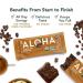 ALOHA Organic Chocolate Espresso Protein Bars - 12 Bars | Vegan, Low Sugar, Gluten-Free, Paleo, Low Carb, Non-GMO | 85mg Caffeine, No Stevia or Erythritol - Buy Online on GoSupps.com