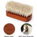 Stone and Clark Horse Hair Shoe Brush - Polish Your Leather to Perfection - Shoe Polish Brush with 100% Horse Hair Bristles & Concaved Beech Wood Handle (Mini White Hair Brush) Premium - Buy Online on GoSupps.com