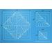 Full Line Stencil - Log Cabin Feather/Square Block Motif - Edge to Edge Stencil  Continuous Line Template for Free Motion Quilting  Domestic Machine  Hand or Long-Arm Quilting (30736) - Buy Online on GoSupps.com