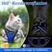 Rabbitgoo Adjustable Cat Dishes Set with Reflective Stripes - Soft Leash & Dishes for Cats Kittens & Puppies - Blue S (1 Pack) - Buy Online on GoSupps.com
