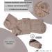 CANICOAT Dog Bathrobe Lavari - 100% Cotton Oeko-TEX Certified Size 6 Beige - Ideal for International Shipping - Buy Online on GoSupps.com