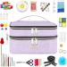 Sewing Supplies Organizer Double-Layer Storage Bag for Women - Large Sewing Basket for Kit, Scissors, Thread, Needles, Clips - Water Resistant Travel Gift - Buy Online on GoSupps.com
