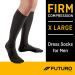 Buy FUTURO Firm Compression Dress Socks for Men - X-Large Black (20-30 mm/Hg) | International Shipping Available - Buy Online on GoSupps.com