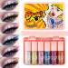 Fard Paupi res Liquide Paillet Lot de 6 Fards Brillants Multicolores - Maquillage R sistant Tenue Longue Anti-T ches Pour Festival Soir e S ance Photo