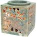 GURU Indian Fragrance Lamp - Essential Oil Diffuser & Tealight Holder | Cream White Bacon Stone Cube Elephant | 7.5x7.5x7.5 cm | Perfect for Aromatherapy & Home Fragrance - Buy Online on GoSupps.com