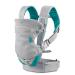 Breathable Light Gray 4-in-1 Flip Flip Infant Carrier with Adjustable Hip Belt | Comfortable Stretch for Infants - Buy Online on GoSupps.com