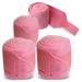 Bandages for the horse made of fleece with Velcro fastener - fleece bandages horse in the 4 -Set with practical storage bag (warm blood (full) pink) Warmblood (full) pink