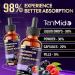 Tenmido 14in1 Magnesium Glycinate Liquid Drops with Taurate Citrate L-Theanine Lemon Balm Passion Flower Cellulose Fiber Potassium and More - 30ml 1 Fl Oz - Buy Online on GoSupps.com