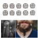 Hair Braiding Beads | 30 Alloy Vintage Beard Beads for Women | Exquisite Daily Use Accessories - Buy Online on GoSupps.com