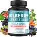 CIVIMUNA Bilberry Extract Capsules with Grape Seed Carrot Elderberry Eyebright Goji Berry and More - 120 Capsules for 4 Months Supply