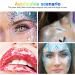 URAQT Holographic Mermaid Body Glitter Gel - Chunky Cosmetic Glitter for Face, Body, Hair, and Nails - Blue - Buy Online on GoSupps.com