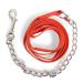Guide for horses |Safe leading with iron chain & nylon handle |Guide suitable for stallion dogs pony donkey |Length 2.10 m (2x red)