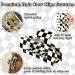 3 Piece Checkered Hair Claw Clips - Black and White Lattice Hair Barrettes for Women and Girls - Buy Online on GoSupps.com