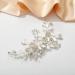 SWEETV Rhinestone Wedding Clip | Handmade Silver Bridal Comb Hair Clip & Flower Headpiece for Women - Perfect for Special Occasions - Buy Online on GoSupps.com