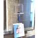 Funerom Fogless Bathroom Shaving Mirror 5.4x5.1 inch with Razor Holder & Anti-Fog Film - Frameless Portable Square Design | Includes 4 Adhesive Hooks - Ideal for Shower - Buy Online on GoSupps.com