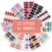 NICENEEDED 12 Sheets Nail Art Stickers Strips Self-Adhesive Full Wrap Nail Polish Stickers Manicure Decoration Kit With 1Pc Nail File For Women Girls Nail DIY(Style 3) - Buy Online on GoSupps.com