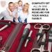 3 Swords Germany Manicure Pedicure Set Kit in Burgundy Synthetic Leather - Premium Brand Quality - Buy Online on GoSupps.com