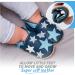 Blue Stars Soft Sole Baby Shoes | Leather Toddler Shoes for Baby Girl or Boy 12-18 Months - Buy Online on GoSupps.com