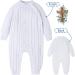 Boys White Baptism Onesie | Baby Boy Romper for Christening | Linen Summer/Fall/Winter Outfit | Newborn Coming Home Jumpsuit | 0-18 Months | 0-3 Months White-307 - Buy Online on GoSupps.com
