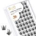 Cluster Lashes D Curl 14mm 72 Clusters B&Q Lash Clusters D Curl Individual Cluster Lashes Natural Eyelash Clusters DIY Lash Extensions Soft Fluffy Cluster Eyelash Extensions (B31 D-14mm) D-14 mm B 31