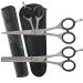 THREE SWORDS - Stainless steel professional hair scissors and thinning scissors in a SET NEW with comb Hair scissors / thinning scissors - Set