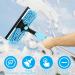KHZSPP Window Squeegee Kit 2 in 1 Cleaning Squeegee Kit Rotatable Double Sides Window Washing Kit for Window Car Shower Glass Door Mirror Indoor Outdoor(Blue) - Buy Online on GoSupps.com