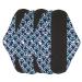 Cloth Menstrual Pad Skin-Friendly Soft Leak-Proof Bamboo Charcoal Reusable Sanitary Pad for Home for Travel(G27)