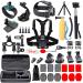Black pro 60 in 1 Camera Accessories Kit Compatible with GoPro Hero 11 10 9 8 7, GoPro Max, GoPro Fusion, DJI Osmo Action, AKASO, APEMAN, Campark, SJCAM