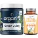 Organifi Green Juice Superfood Powder (30 Servings) and Critical Immune (30 Capsules) - Vitamin C Weight Control Detox Cleanse Stress Relief and Immunity Support - Gluten Free Vegan Whole Food