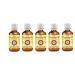 d ve herbes Pure Chaulmoogra Oil (Hydnocarpus wightiana) 100% Natural Therapeutic Grade Cold Pressed (Pack of Five) 100ml X 5 (16.9 oz)