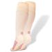 Gripjoy Compression Socks for Women, Mens Compression Socks, Pregnancy Compression Socks Small-Medium Orange/Pink (1 Pair)