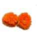 niavida 6 x PUSCHEL fringe hair tie BRIGHT ORANGE Scrunchie