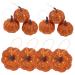 30 Pcs Foam Pumpkin Thanksgiving Party Supplies Mini Halloween Pumpkins Fall Decorations Pumpkin Figurine Small Glitter Pumpkins Ornament Fake Pumpkin Model Artificial Orangex3pcs 6.3CMx3pcs