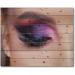 Shop DesignQ Bright Eye Makeup & Luxurious Blue Shades | Modern Wood Wall Decor & Purple Art Panels on Natural Pine - Buy Online on GoSupps.com
