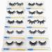 10 Pack Wholesale Faux Mink False Eyelashes - 10 Styles, 15-22mm, Fluffy Wispy Natural Volume, Handmade Reusable Soft Lashes - Individual Package, Bulk 10pair - Buy Online on GoSupps.com