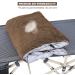 CAMPMOON XL Camping Cot Pads Mattress for Adults - Thicker Cotton Sleeping Pad, Waterproof Bottom - 75x28 inches, Navy Blue/Gray Brown - Buy Online on GoSupps.com