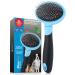 Bluepet cat brush & small dog brush rabbit brush - removed gently underfell knot & felt - pluck mini for daily fur care mini blue