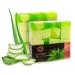 Panu soap aloe vera - vegan shower soap for all skin types - natural soap as a solid shower gel and solid shampoo - Premium soap bar - Natural shower shower as a fixed shower gel aloe vera 110 g (1 Pack)