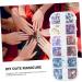 Healeved Nail Art Accessories Ultra-Thin Glitter Sequins & Crown Bow Clips for Stunning Nail Designs | Assorted Colors & Stainless Steel Stickers - Buy Online on GoSupps.com