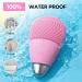 Face Cleansing Brush Mini Silicone Face Scrubber Ipx7 Waterproof Rechargeable for Deep Cleansing Exfoliating and Vibrating Massaging (Pink) - Buy Online on GoSupps.com