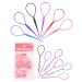 Topsy Tail Hair Tool  12 Pcs Hair Accessories for Woman with 100 Pcs Hair Elastics  Colorful Hair Accessories for Girls by MoHern