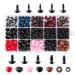 752pcs Safety Eyes and Safety Noses with Washers for Doll  Colorful Plastic Safety Eyes and Noses Assorted Sizes for Doll  Plush Animal and Teddy Bear Craft Making by AMOKIA