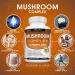 Toplux Mushroom Supplement 60 Capsules - Organic Lions Mane, Cordyceps, Reishi, Chaga Blend for Immune Support, Memory, Focus, Energy - Men & Women - Buy Online on GoSupps.com